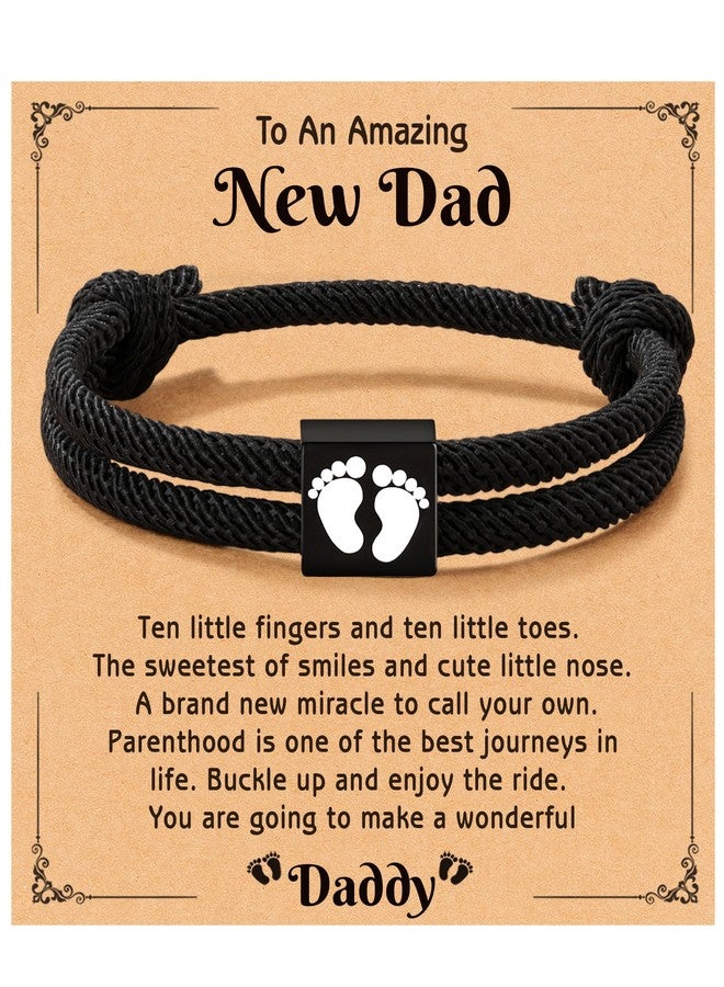 Shonyin New Dad Gifts First Time Expecting First Time Dad Gifts, Valentines Day Gift Daddy Bracelet Daddy to Be First Time Fathers Day Christmas - Image 1