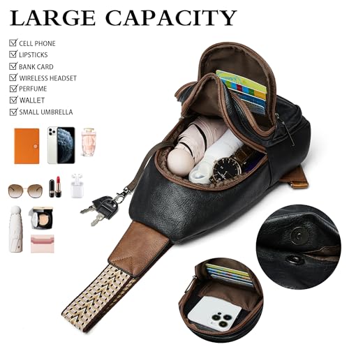 Mroede Sling Bag Crossbody Bags for Women Small Cross Body Bag Fanny Packs Chest Sling Purse for Daily Travel Leisure Sport - Image 4