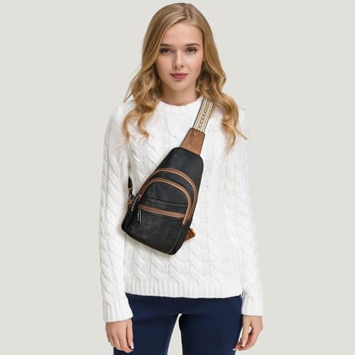 Mroede Sling Bag Crossbody Bags for Women Small Cross Body Bag Fanny Packs Chest Sling Purse for Daily Travel Leisure Sport - Image 2