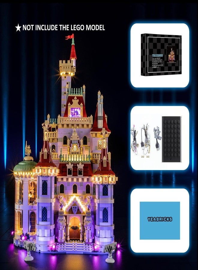 YEABRICKS LED Light for 43263 Disney Beauty and The Beast Castle Building Blocks Model (Building Set NOT Included) - Image 5