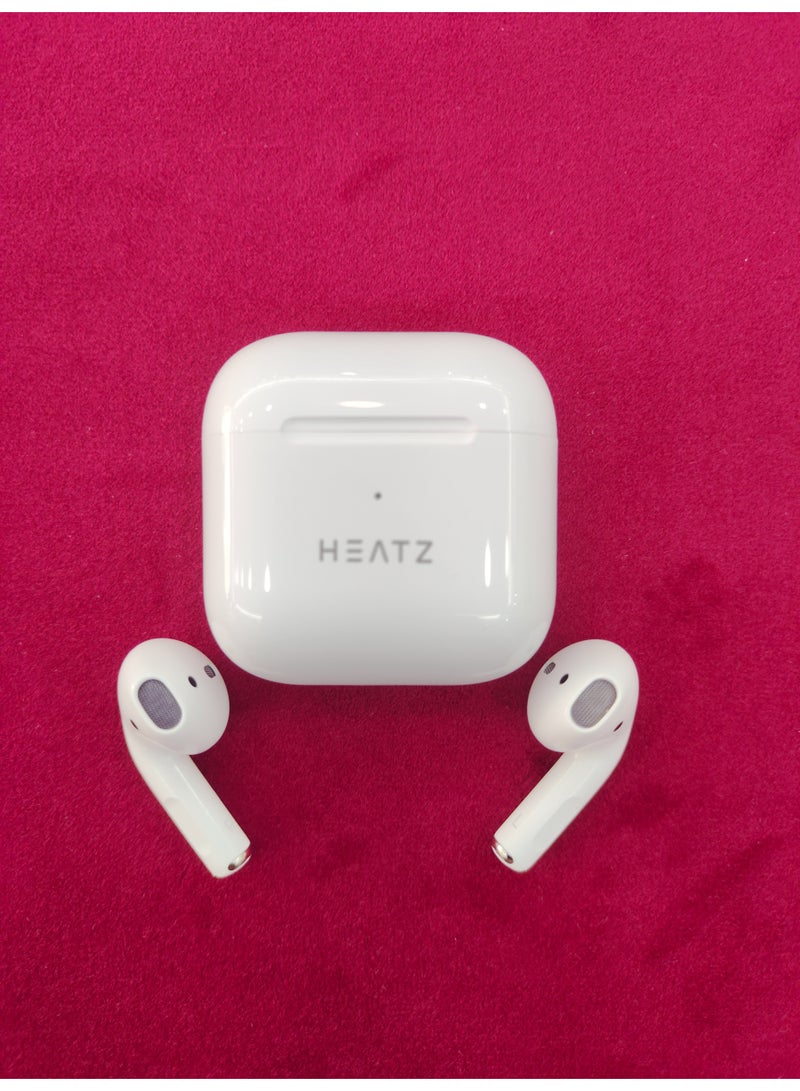هيتز سماعات Heatz ZB91 اللاسلكية – أبيض | سماعات بلوتوث مع مستشعر لمس، صوت جهير عميق، عمر بطارية طويل وميكروفون مدمج – للموسيقى والألعاب والمكالمات - Image 2