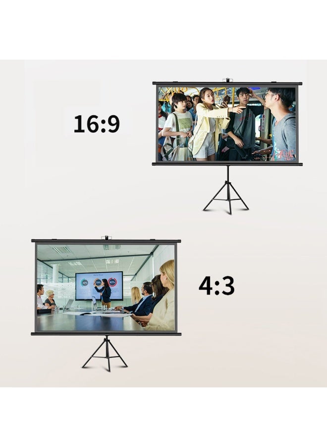 Crony شاشة عرض كروني مقاس 150 بوصة مع حامل شاشة عرض فيلم قابلة للطي محمولة من القماش - Image 3