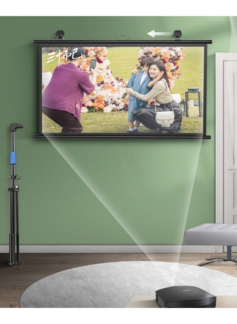 Crony شاشة عرض كروني مقاس 150 بوصة مع حامل شاشة عرض فيلم قابلة للطي محمولة من القماش - Image 2