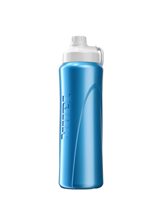 Tank Insulated Plastic Water Bottle, Light Blue, 1L - Image 4