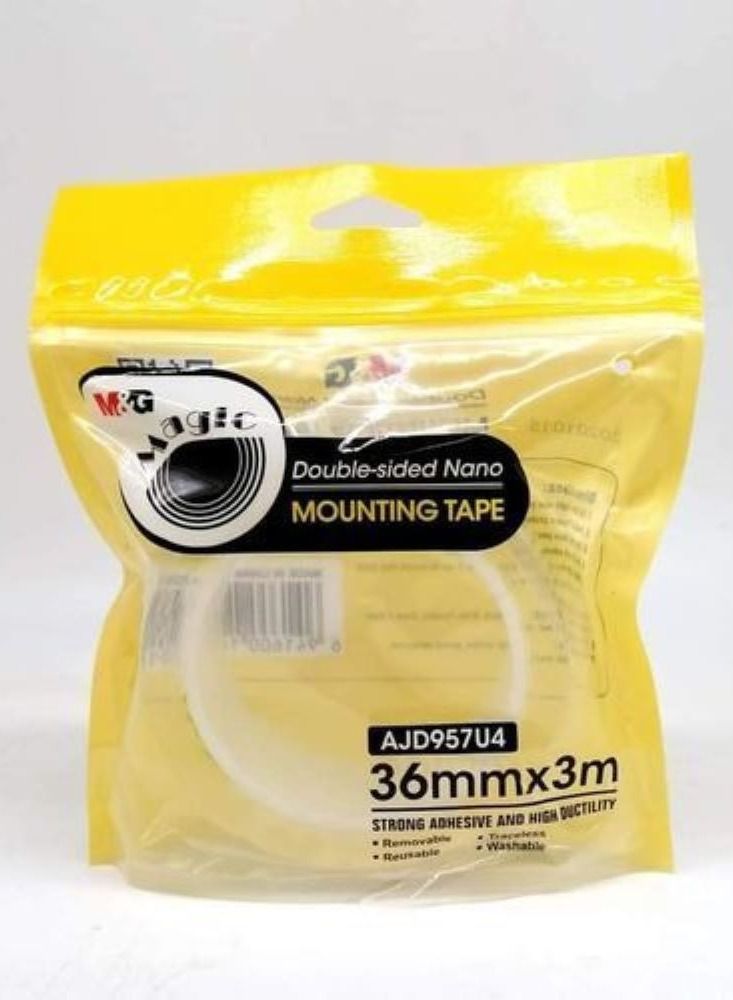 M&G MG Double-sided Nano Mounting transparent Tape - 3M - 36mm- No:AJD957U4 - Image 1