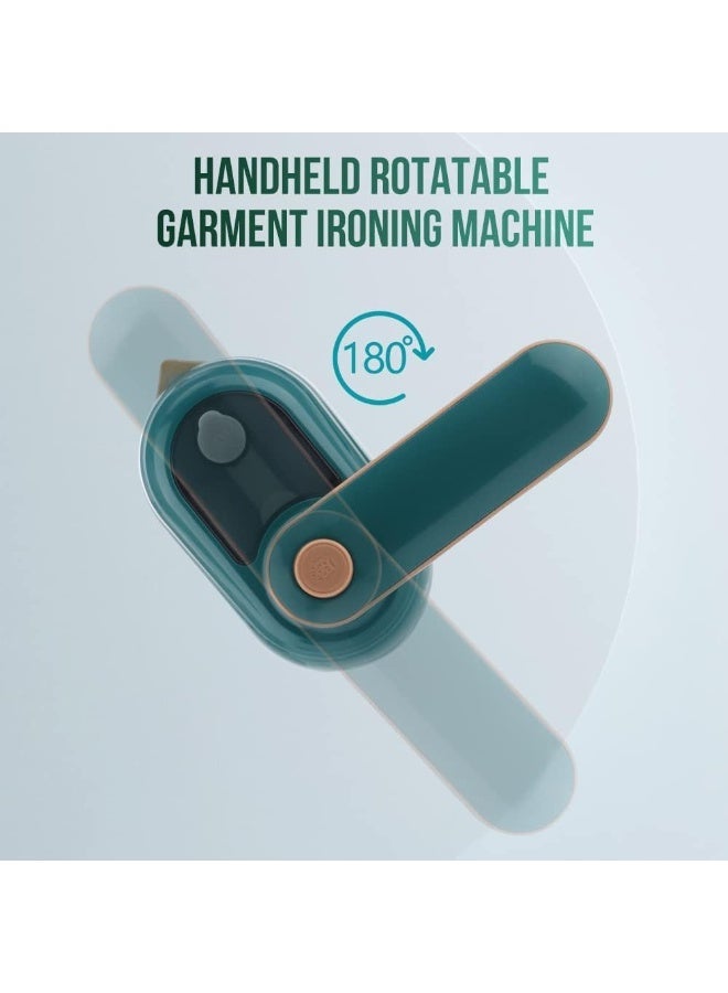 Bukela Portable Handheld Iron, Mini Handheld Iron for Clothes, Travel Garment Steamer, Mini Ironing Machine Support Dry And Wet Ironing for Home Business Travel (Green) - Image 2