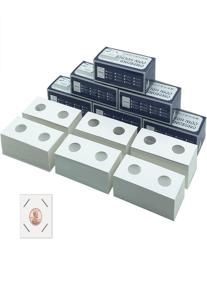 Xxmbbjy 300 Pieces 20.5mm Premium Cardboard 2 x 2 inch Coin Flips Coin Collection Supplies for Penny, Mylar Coin Flips Coin Holders for Coin Collecttion (Penny Coin Flips) - Image 1
