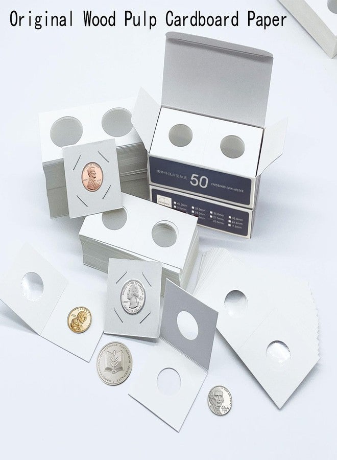 Xxmbbjy 300 Pieces 20.5mm Premium Cardboard 2 x 2 inch Coin Flips Coin Collection Supplies for Penny, Mylar Coin Flips Coin Holders for Coin Collecttion (Penny Coin Flips) - Image 3