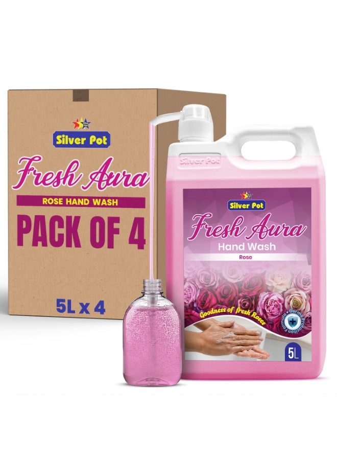 غسول يد روز سيلفر بوت 5 لتر عبوة من 4