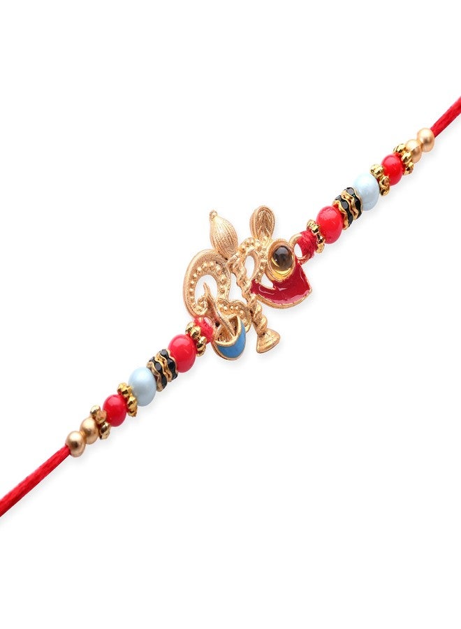 NGEL Rakshabandhan Designer Rakhi for Brother || Rakhi with Greeting Card || Fancy Design Rakhi || Exclusive Rakhi Collection (Pack of 1) (Bro) - Image 1