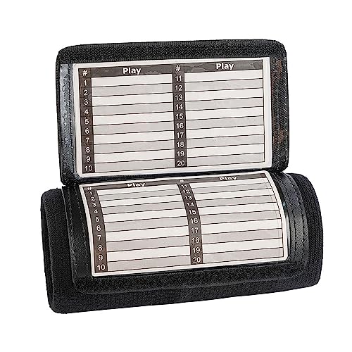 CHLPRO Wrist Guards Quarterback Playbook Wristband - 3 Playsheets - Perfect for Tackle and Flag Football(Audlt,Black) - Image 2