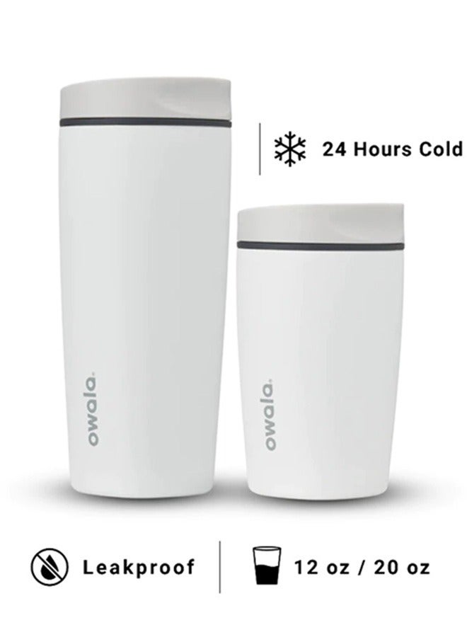 SmoothSip Slider Insulated Stainless Steel Coffee Tumbler 20oz