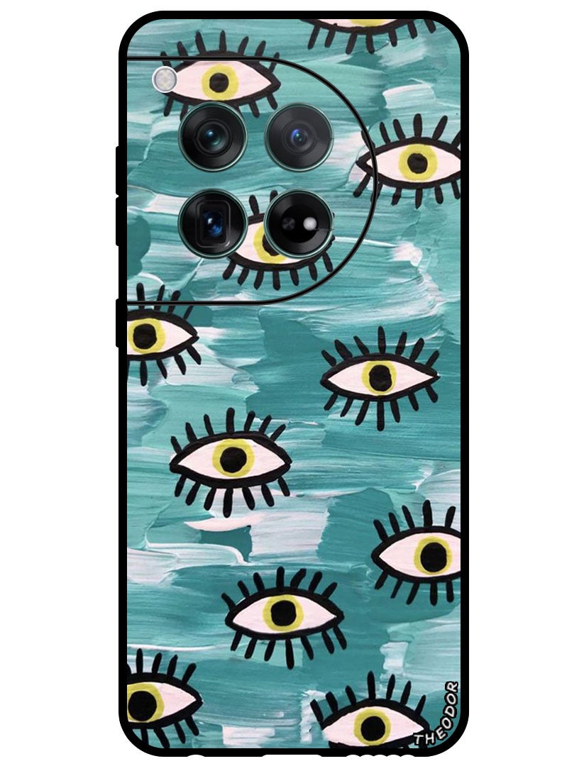 Theodor Protective Case Anti Scratch Shock Proof Bumper Cover For OnePlus 12 Eyes - Image 1