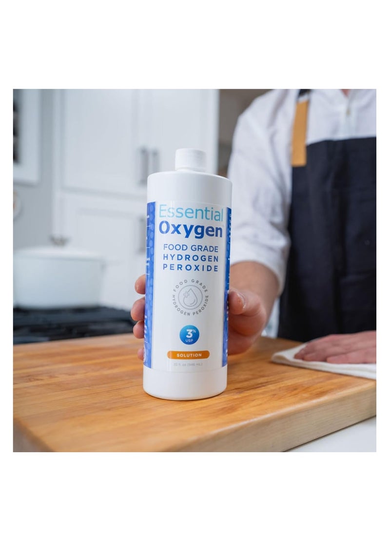 Essential Oxygen Essential Oxygen Food Grade Hydrogen Peroxide Solution 32 fl.oz 946ml  - Image 4