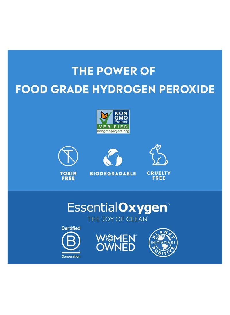 Essential Oxygen Essential Oxygen Food Grade Hydrogen Peroxide Solution 32 fl.oz 946ml  - Image 3
