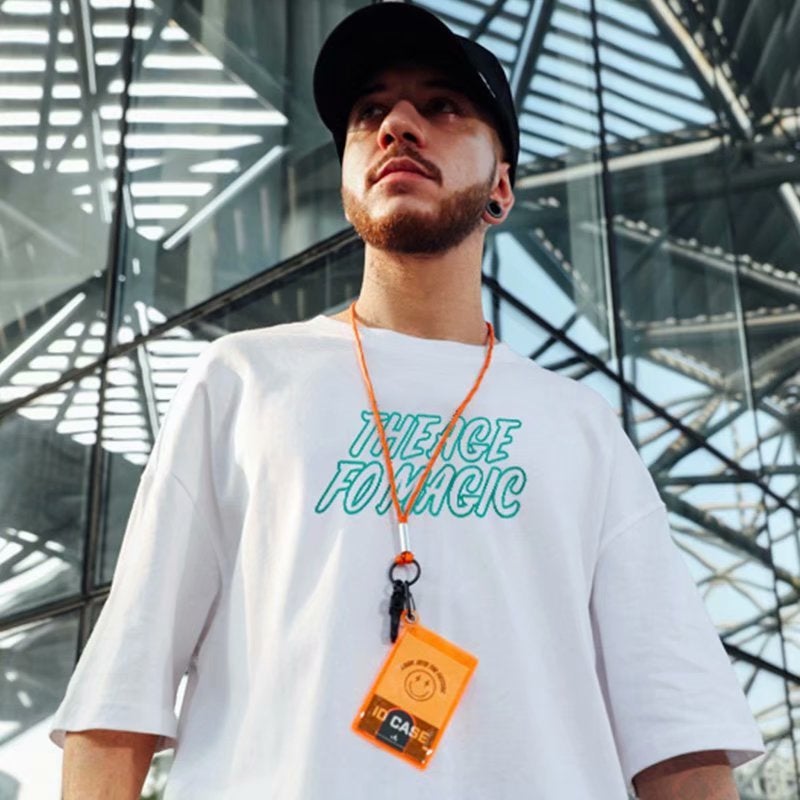 Large Size Men's Fat Short-sleeved Men's T-shirt Trendy Loose Summer White Half-sleeved Fat Plus Fat Plus Plus Trendy T-shirt - Image 3