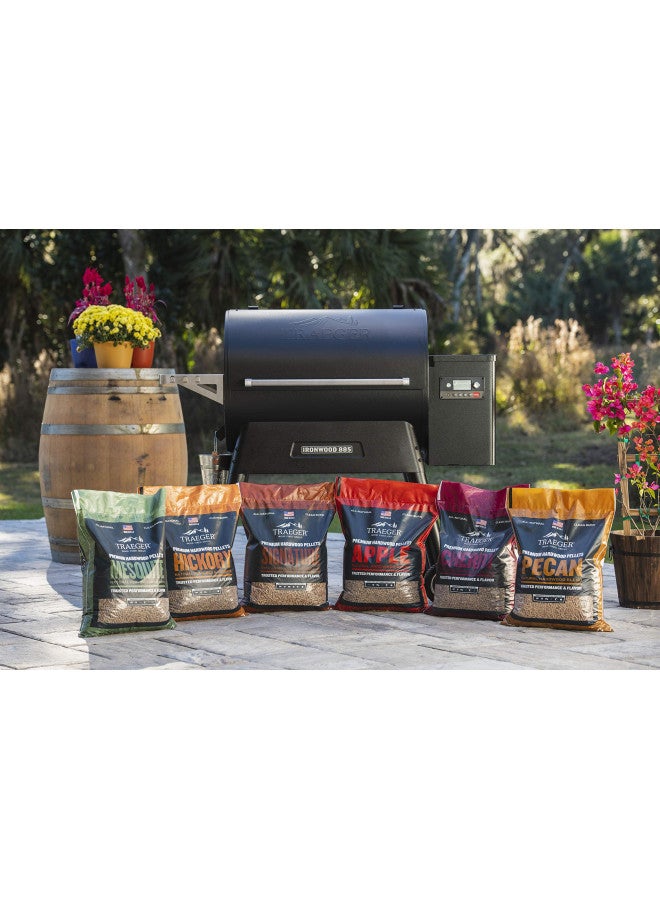 Traeger Grills Mesquite 100% All-Natural Wood Pellets for Smokers and Pellet Grills, BBQ, Bake, Roast, and Grill, 20 lb. Bag - Image 2
