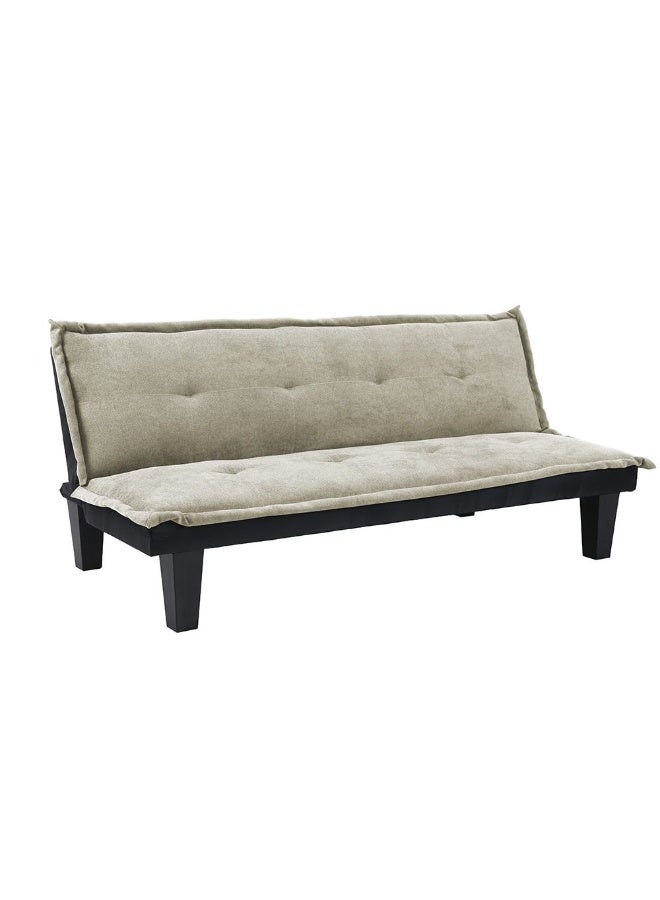 DANUBE HOME V2 Manolo Fabric Sofabed | Convertible Sleeping Sofa Bed | Comfortable Living Room Furniture L165xW80xH73cm - Beige - Image 3