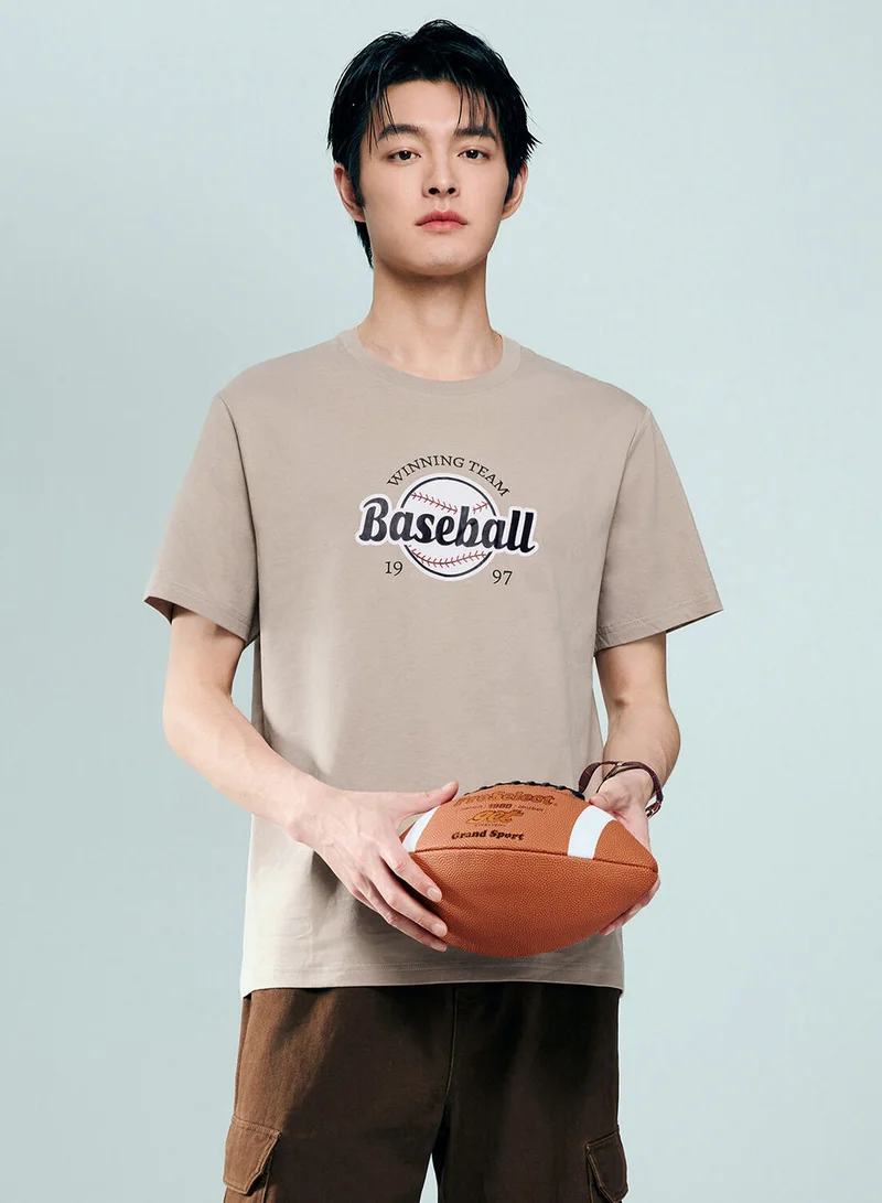 Giordano Men's Cotton Jersey Crew‑Neck Print Tee | Online Exclusive