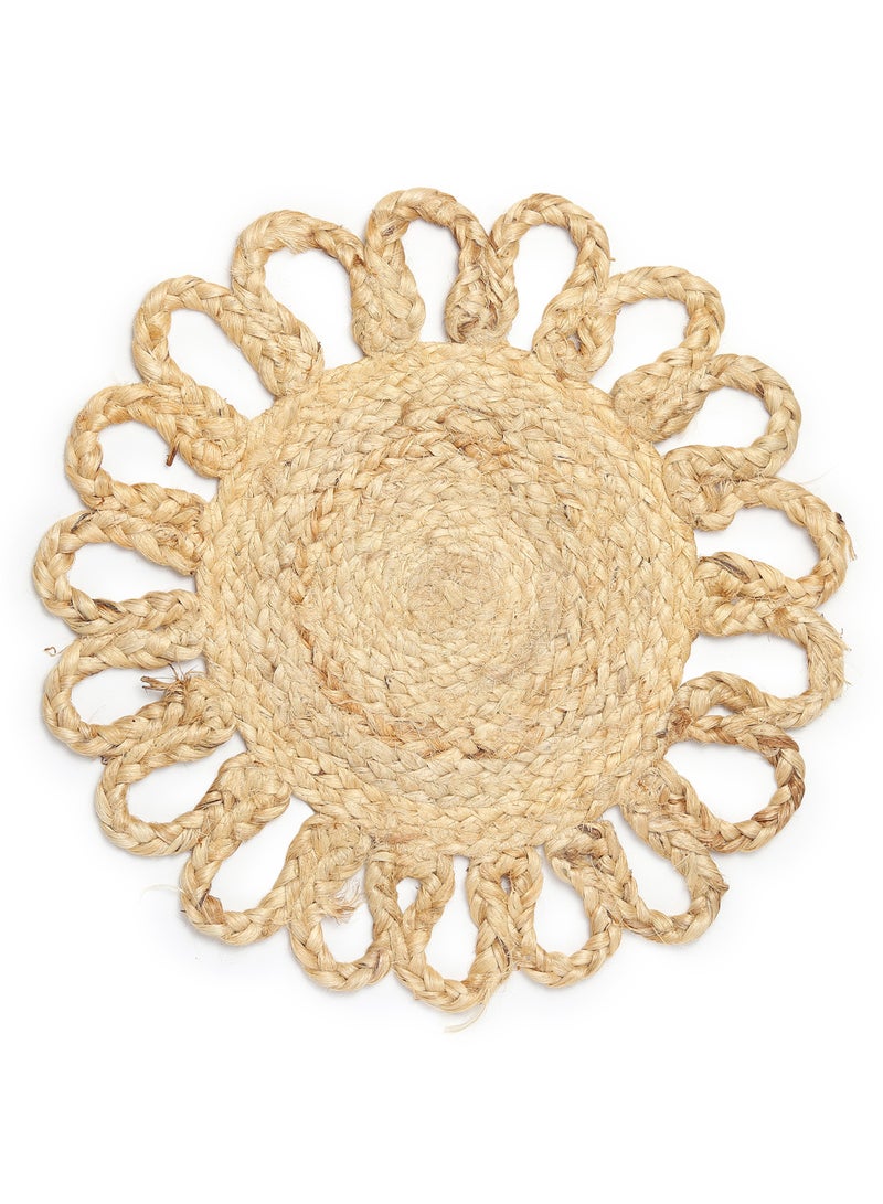 Raymond Handmade Jute Placemat – Eco-Friendly Natural Fiber Table Mat for Dining, Centerpiece, or Decoration 35 CM 14 INCH - 6 pcs set  - Image 5