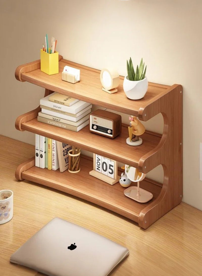 Sunnaltree 3 Tier Cup Drying Rack, Cup Storage Rack, Wood Material Multi-Functional Storage Rack, Coffee Mug Racks Easy to Install and Clean, Countertop Organizer, for Home Bathroom Kitchen Glass cup and Food for Kitchen, Home, Coffee Bar - Image 2