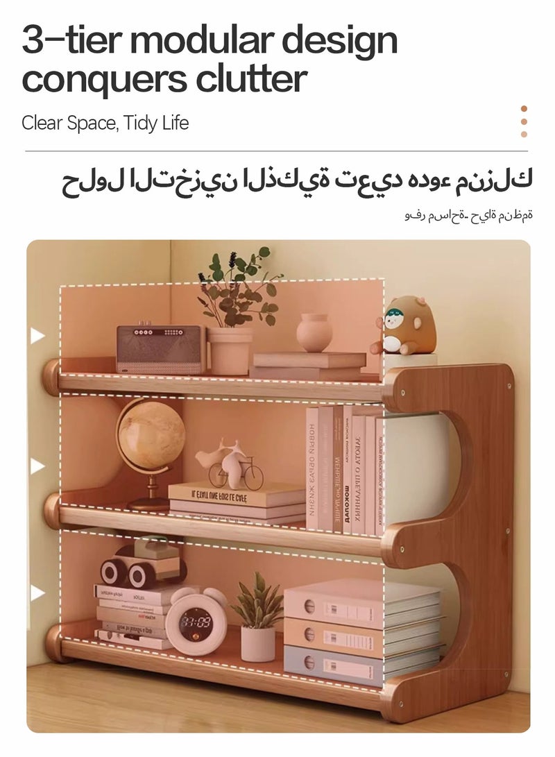 Sunnaltree 3 Tier Cup Drying Rack, Cup Storage Rack, Wood Material Multi-Functional Storage Rack, Coffee Mug Racks Easy to Install and Clean, Countertop Organizer, for Home Bathroom Kitchen Glass cup and Food for Kitchen, Home, Coffee Bar - Image 4