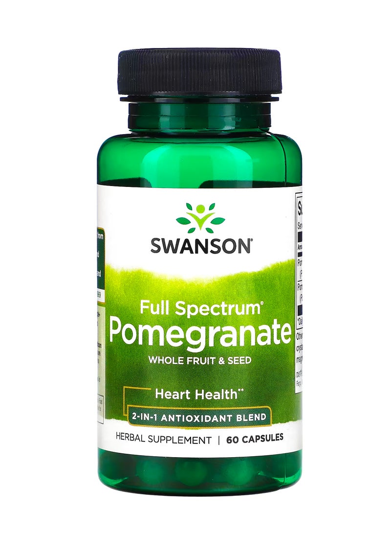 SWANSON Full Spectrum Pomegranate, Whole Fruit & Seed, 60 Capsules
