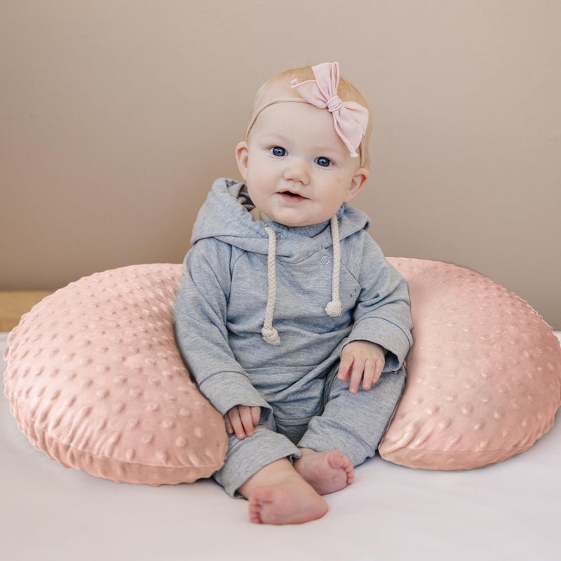 Konssy 2 Pack Nursing Pillow Covers, Soft and Comfortable Nursing Cover for Breastfeeding Pillows, Pillow Slipcover for Baby Girls Boys Newborn(Pink, Pink Spring) - Image 5