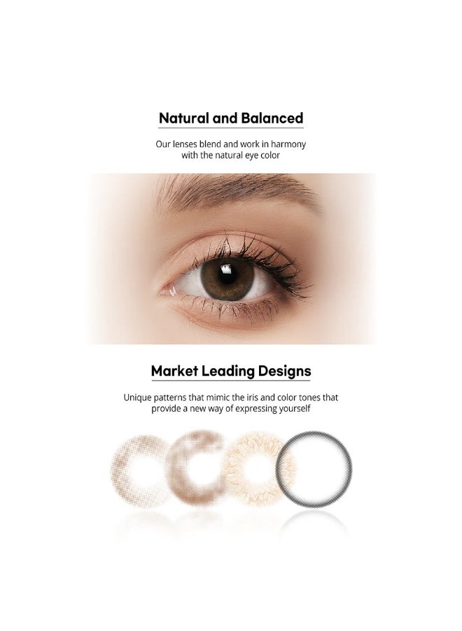 أو.بي كير عدسات لاصقة ملونة من ترافل 11، عدسات لاصقة تجميلية للجنسين، عدسات عصرية طبيعية، عدسات ناعمة تحتوي على 42% ماء - Image 3