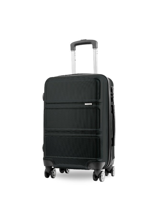 Reflection ABS Cabin Luggage Airline Approved, Lightweight 20 Inch Luggage- 360° Silent Wheels, ABS Hard Suitcase Trolley, Spinner Wheels, Travel Luggage  (20-Inch , Black) - Image 1