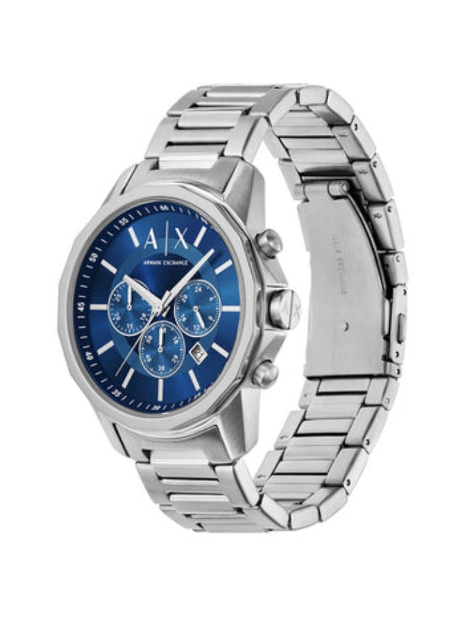 ارماني اكسشينج Men Stainless Steel Chronograph Wrist Watch AX7176SET with A Matching Stainless Steel Rope Chain Bracelet - Image 2