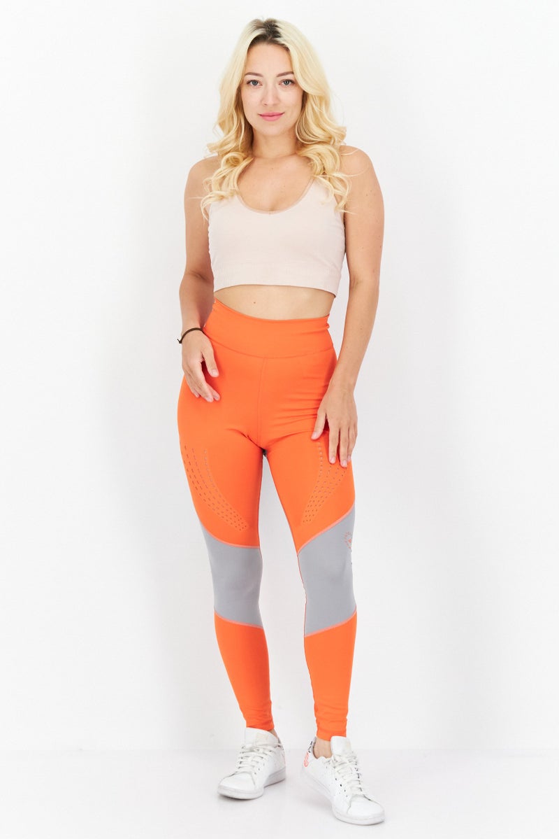Adidas Women Sportswear Fit Training Leggings, Orange - Image 3