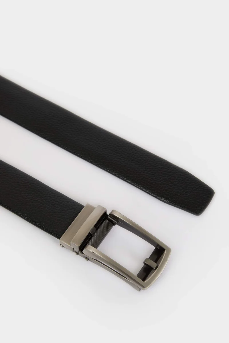 ديفاكتو Man Rectangular Buckle Casual Belt