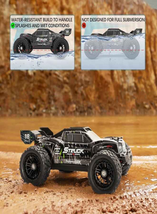 HAIBOXING سيارة هايبكسينغ 1:18 RC 18872 نموذج جديد شاحنة RC 4X4 على الطرق الوعرة، شاحنة تحكم عن بعد 2.4GHz بسرعة 36 كم/س إلكترونيات مقاومة للماء، بطاريتان ليثيوم بوليمر مزدوجتان مثبتتان مسبقًا واحتياطية في العلبة مدة تشغيل 35 دقيقة - Image 4