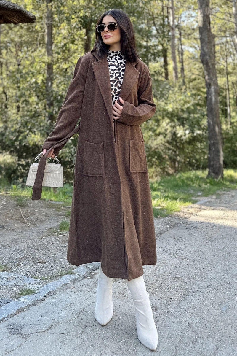 Weshaya Coat Women Brown - Image 1