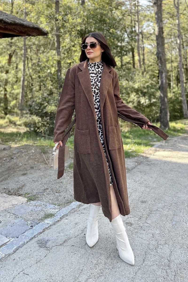 Weshaya Coat Women Brown - Image 3