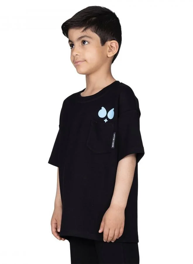 Selene Boys Logo Print Oversized T-Shirt