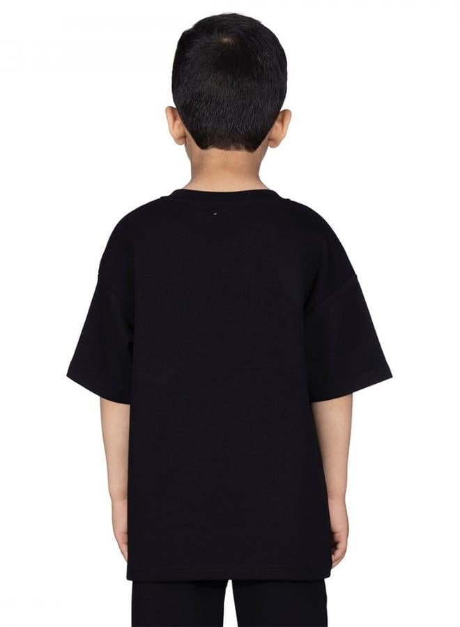 Selene Boys Logo Print Oversized T-Shirt - Image 3