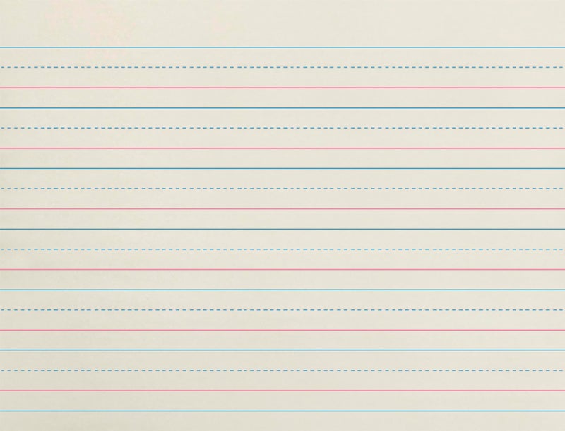 School Smart Zaner-Bloser Writing Paper, Handwriting Practice Lined Paper, Grade 2 Learning, 3/4 Inch Rule, 10-1/2 x 8 Inches, 500 Sheets - Image 1