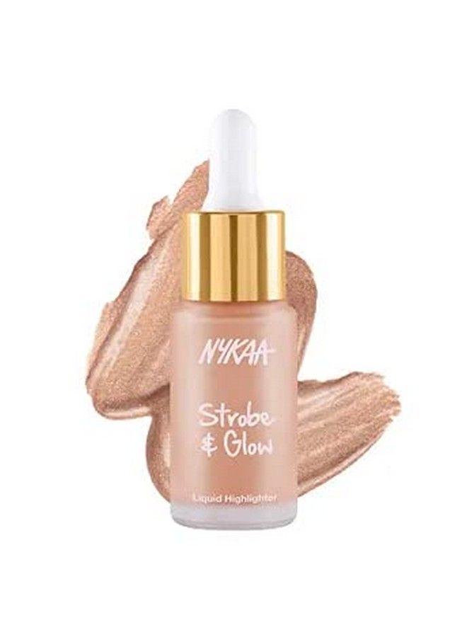 Nykaa Strobe & Glow Liquid Highlighter Glazed Bronze(20Ml)  - Image 1