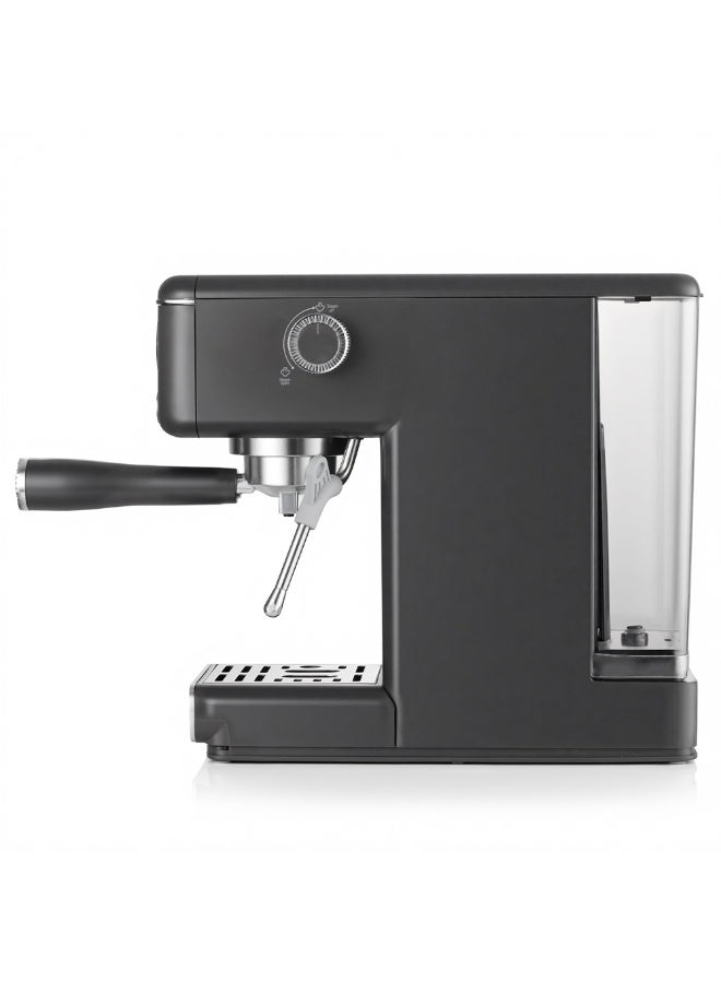 RAF Italian Espresso Coffee Machine – 1300W Semi-Automatic Maker with 1.2L Tank, Steam Wand Milk Frother, Dual Boiler Heating, Pressure Gauge & Easy-Clean Barista Design - Image 5