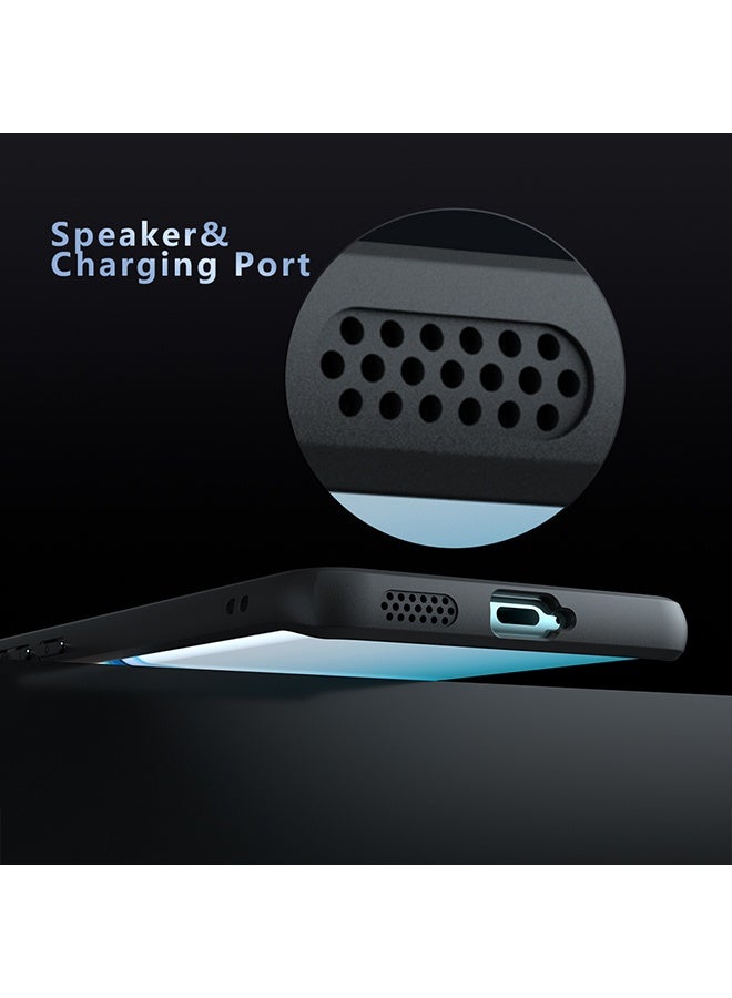 Case for Xiaomi Redmi Note 15 Pro+ 5G, Frosted Translucent Back Protective Slim Phone Cover, Anti-Fingerprints, Anti-Fall Drop Protection, Shockproof Case for Xiaomi Redmi Note 15 Pro Plus 5G (Black) - Image 4