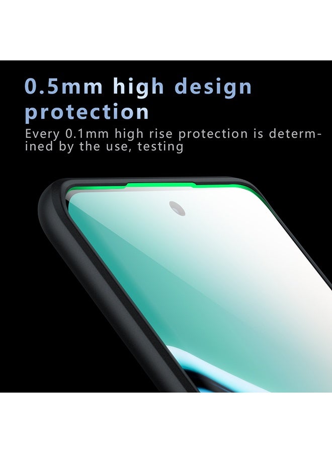 Case for Xiaomi Redmi Note 15 Pro+ 5G, Frosted Translucent Back Protective Slim Phone Cover, Anti-Fingerprints, Anti-Fall Drop Protection, Shockproof Case for Xiaomi Redmi Note 15 Pro Plus 5G (Black) - Image 5