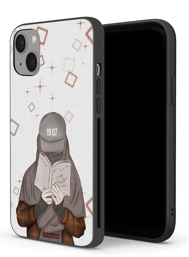 Tolwak Apple iPhone 13 Protective Case Girl Reading Art - Image 1