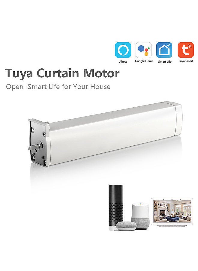 Generic - WIFI Electric Curtain Motor Auto Motorized Curtain Track Tuya Smart APP Remote Control Vioce Control Compatible with  Alexa Google Home For Smart Home Automation - Image 1