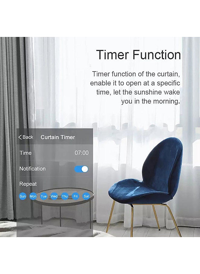 Generic - WIFI Electric Curtain Motor Auto Motorized Curtain Track Tuya Smart APP Remote Control Vioce Control Compatible with  Alexa Google Home For Smart Home Automation - Image 1