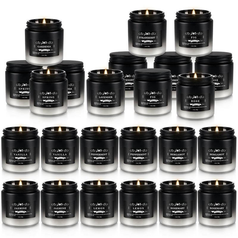 YOROXRG 24 Pack Scented Candles with Added Natural Essential Oils, 3.5oz, Suitable for Various Festivals, Parties, Yoga, and Home Scened - Image 5