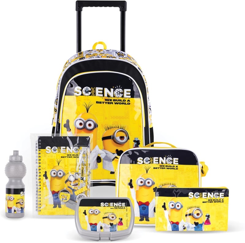 ترو كير مجموعة صناديق عربة يونيفرسال مينيونز ساينس 5 في 1، مقاس 18 بوصة - Image 1