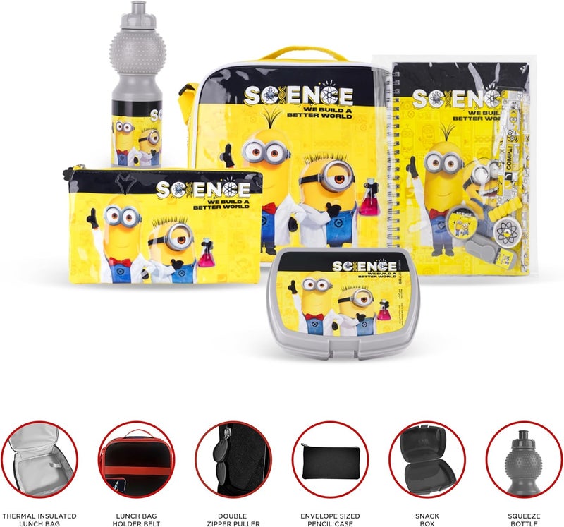 ترو كير مجموعة صناديق عربة يونيفرسال مينيونز ساينس 5 في 1، مقاس 18 بوصة - Image 4