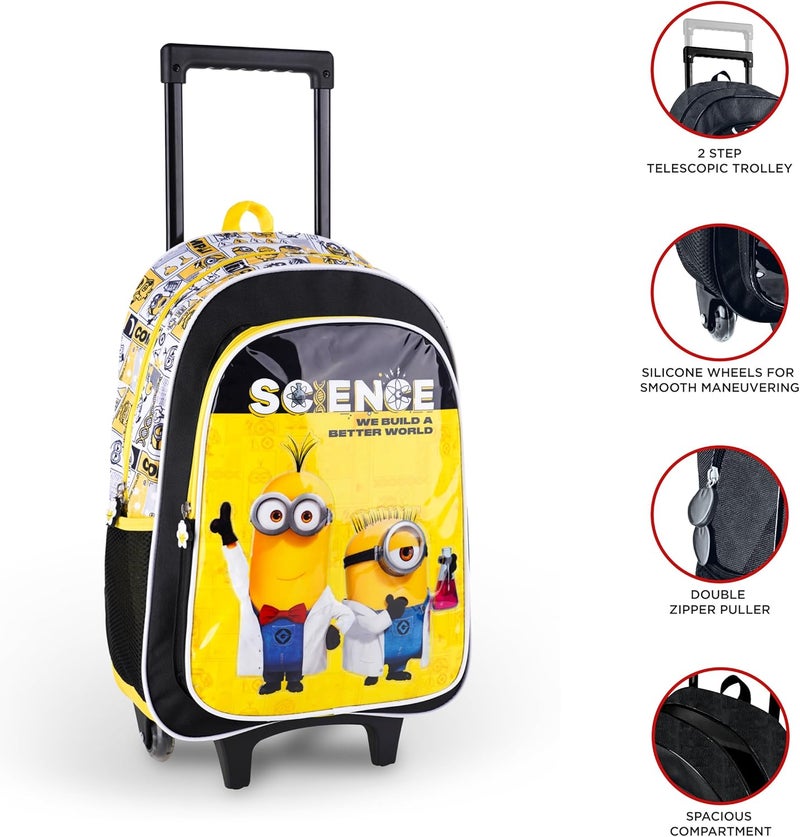 ترو كير مجموعة صناديق عربة يونيفرسال مينيونز ساينس 5 في 1، مقاس 18 بوصة - Image 3